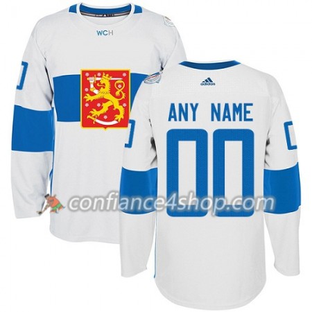 Adidas Maillot de Hockey Finlande Personnaliser Coupe du monde de hockey sur glace 2016 Blanc Premier - Homme